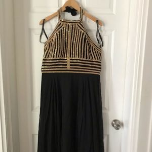 Black tea length Jovani Dress Sz 14
